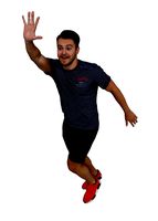 Young Man in blue T-shirt