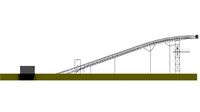 Plant fuel handling belt conveyor