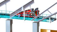 Wood chip Tripper Car Conveyor Set Belt Width 800 mm