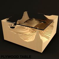 Plywood table