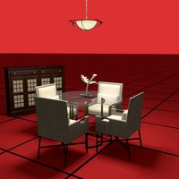 DINING SET02 [DWG]