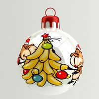 Christmas Ball Monkey
