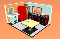 Lowpoly kitchen assets