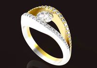 Female ring 5 mm main stone