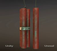 Dynamite PBR Low Poly Asset Pack Low-poly 3D model