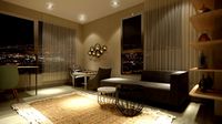 LIVING ROOM CORONA RENDER