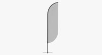 Promo Flag Feather Curved Out 300cm