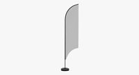 Promo Flag Feather Curved In 350cm with Water Bag