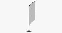 Promo Flag Feather Curved In 300cm with Water Bag
