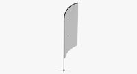 Promo Flag Feather Curved In 300cm