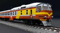 Subway train 3D model