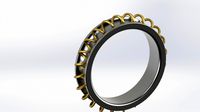 Spiral Golden Silver Bracelet