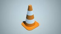 Traffic Cone 3D Model Low-poly 3D model