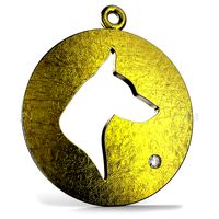 Domed Dog Pendant