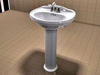 TOTO Whitney Sink and Moen Eva Faucet Set