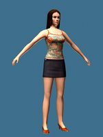 High heel girl (High Poly)