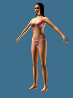 Nudity GIrl (Medium poly)