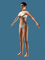 nudity girl (medium poly)