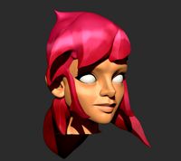 Pink Hair - Female Hair Style - ZTL