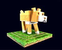 Minecraft Dog Concept Character