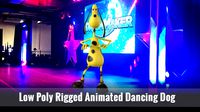 Low Poly Rigged Animated Dancing Dog