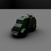 Cartoon Armored Car