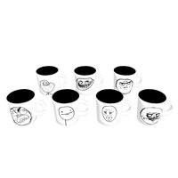 Coffe mugs with Meme faces (7 mugs)