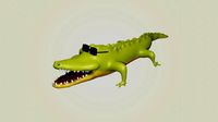 Crocodile Cartoon 3D