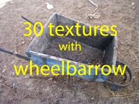 Wheelbarrow package with 25 textures 3D Model