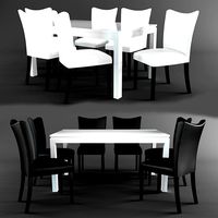 Table and chairs Milan