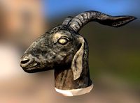 Weathered Goat Bust Photoscan