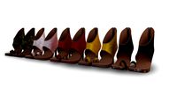 Summer boots high heals with different materials