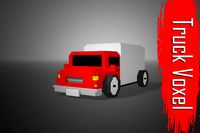 Truck Voxel low-poly