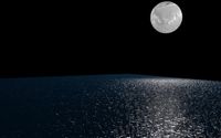 Ocean and Moon