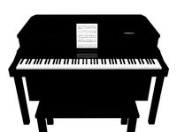 Black Home Piano
