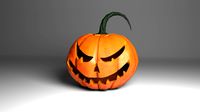 The Halloween pumpkin Low-poly