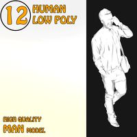High Quality Human 12 Low Poly