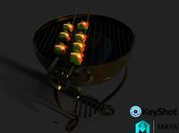 Barbecue grill 3D model