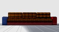 Sofa red plastic-jeans