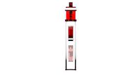 Luxury vape white leather/red carbon