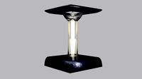 Designer lamp dark blue