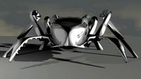 Electronic insect robot fully chromed