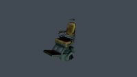 Abandoned medical chair
