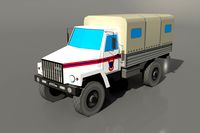 Low poly truck