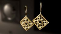 Square and Circles Earrings