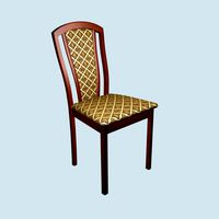 Dining chair made of merbau