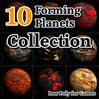 10 Forming Planets Collection 3D Model