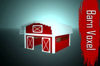 Barn Voxel low-poly