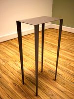 Metal side table