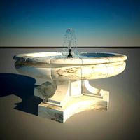 Modern street fountain